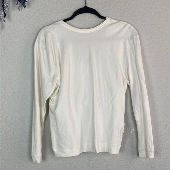 Zara white macrame detail long sleeve top - Picture 2 of 5